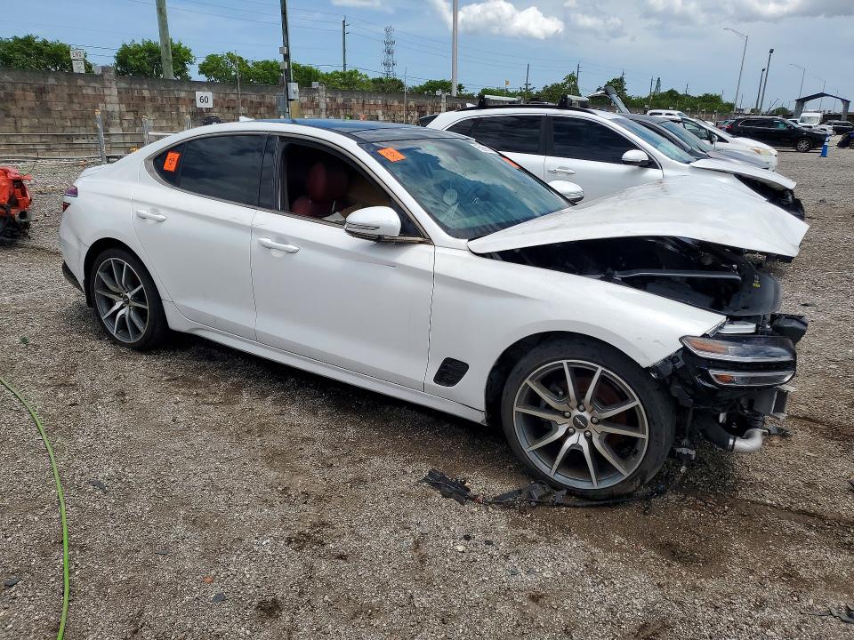 2023 Genesis G70 VIN KMTG34TA9PU120207 COPART salvage auction — FRONT END, IN - CERTIFICATE OF TITLE, sold $1,250 on 2026-07-23 (photo 4)