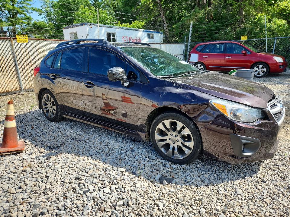 2013 Subaru Impreza VIN JF1GPAL69DH213350 COPART salvage auction — FRONT END, Oh - Cert Of Title-Salvage, sold $650 on 2026-07-15 (photo 4)