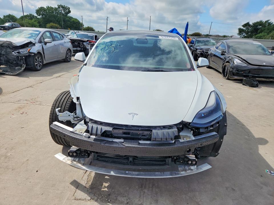 2022 Tesla Model 3 VIN 5YJ3E1EB1NF152439 COPART salvage auction — FRONT END, TX - SALVAGE VEHICLE TITLE, sold $11,300 on 2026-07-06 (photo 5)