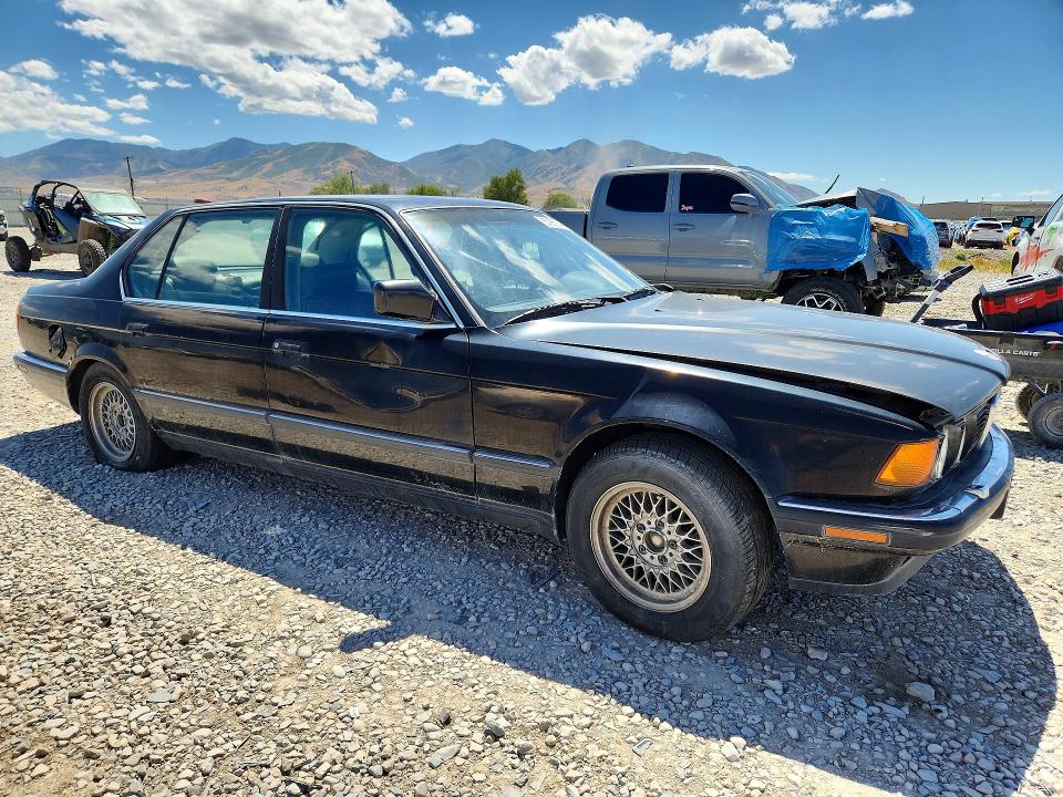 1992 BMW 7 series VIN WBAGC4316NDC29591 COPART salvage auction — SIDE, Ut - Certificate Of Title, sold $750 on 2026-07-10 (photo 4)