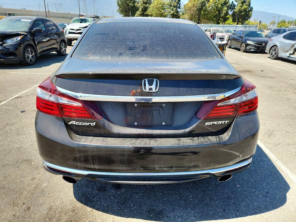 2017 Honda Accord VIN 1HGCR2F51HA301627 COPART salvage auction — FRONT END, Ca - Salvage Certificate, sold $4,750 on 2026-07-02 (photo 6)