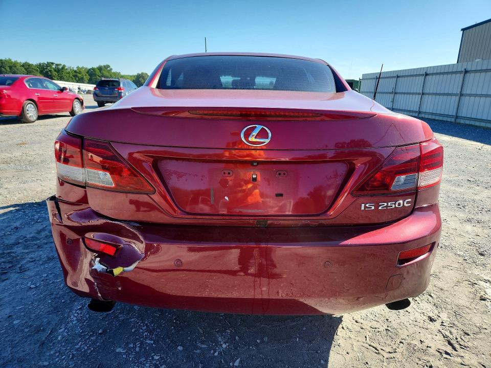 2011 Lexus Is VIN JTHFF2C28B2520177 COPART salvage auction — FRONT END, Nc - Salvage Certificate Of Title, sold $550 on 2026-07-29 (photo 6)
