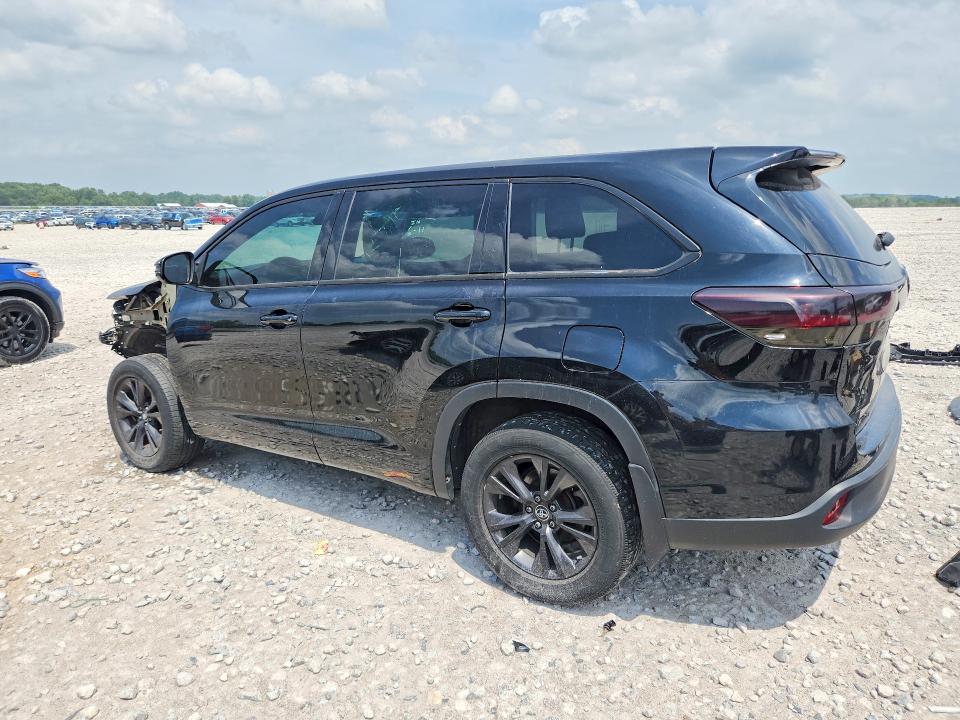 2018 Toyota Highlander VIN 5TDBZRFH5JS845750 COPART salvage auction — FRONT END, Mi - Certificate Of Title, sold $5,300 on 2026-07-09 (photo 2)