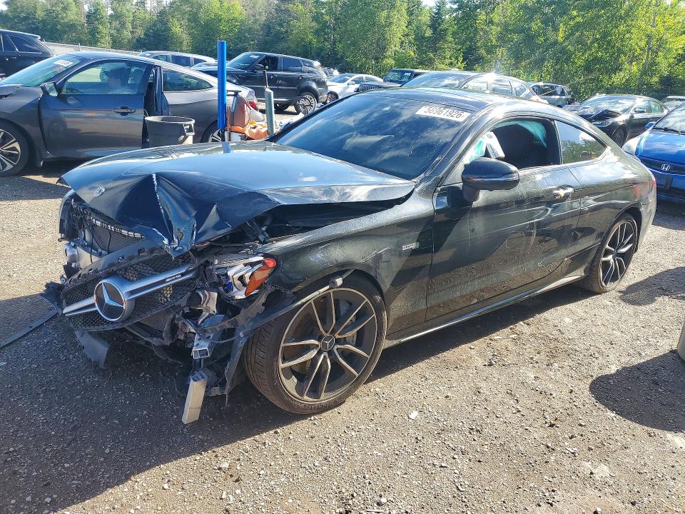 2020 Mercedes-benz C class VIN WDDWJ6EB4LF947490 COPART salvage auction — FRONT END, ON - PERMIT SALVAGE, sold $1,200 on 2026-07-28 (photo 1)