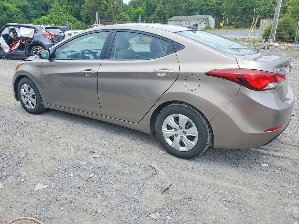 2016 Hyundai VIN 5NPDH4AE2GH771892 COPART salvage auction — FRONT END, Pa - Certificate Of Salvage, sold $1,600 on 2026-07-02 (photo 2)