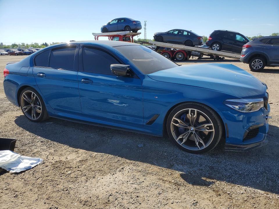 2018 BMW M550i xdrive VIN WBAJB9C5XJB049719 COPART salvage auction — FRONT END, ON - PERMIT NO BRAND - UNFIT, sold $2,750 on 2026-07-21 (photo 4)