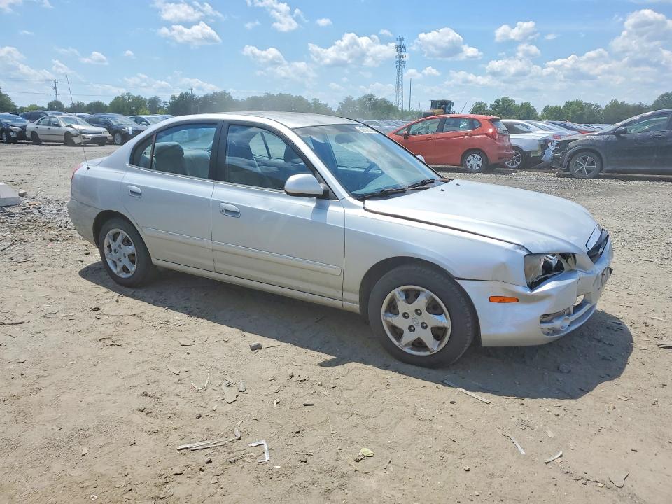 2005 Hyundai Elantra VIN KMHDN46D55U166157 COPART salvage auction — FRONT END, Va - Cert Of Title - Salvage, sold $300 on 2026-07-15 (photo 4)