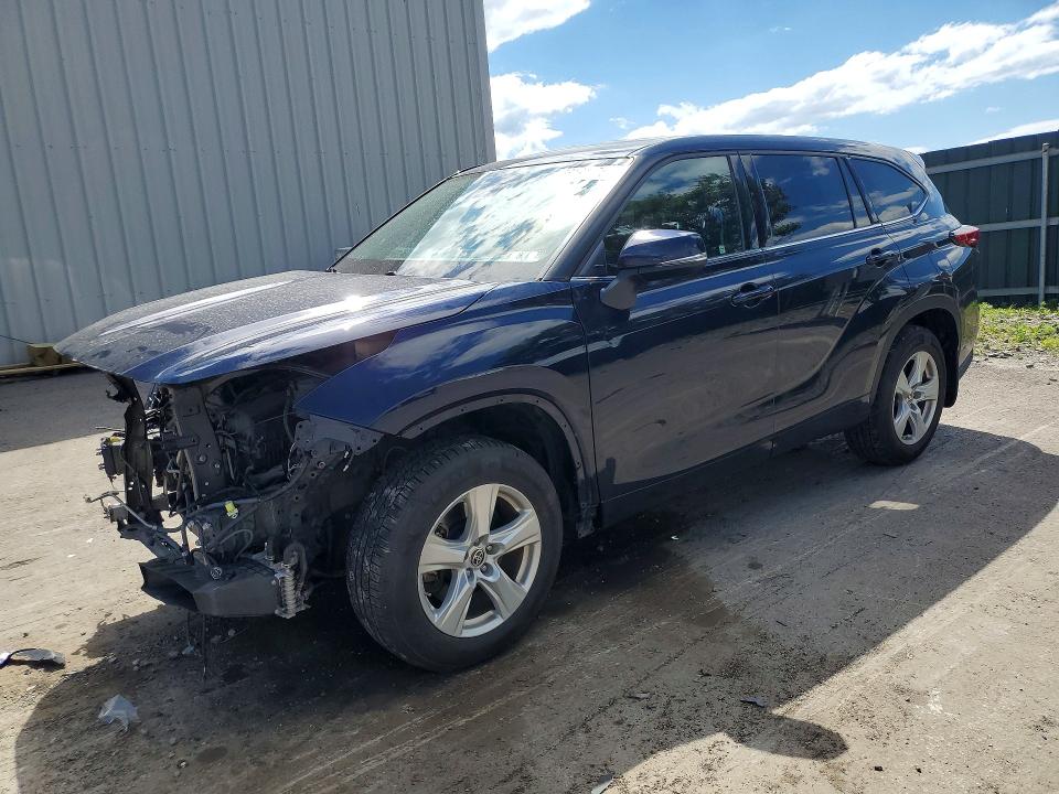 2020 Toyota Highlander VIN 5TDBZRBH2LS010147 COPART salvage auction — FRONT END, Pa - Certificate Of Salvage, sold $8,700 on 2026-07-15 (photo 1)