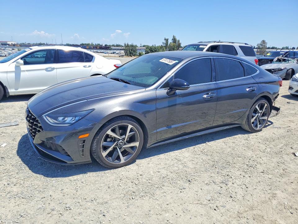 2021 Hyundai Sonata VIN 5NPEJ4J2XMH123162 COPART salvage auction — REAR END, CA - SALVAGE CERTIFICATE, sold $5,400 on 2026-07-21 (photo 1)