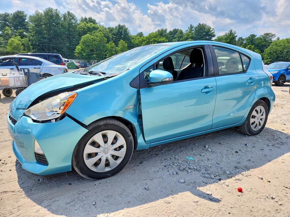 2013 Toyota Prius VIN JTDKDTB38D1050750 COPART salvage auction — FRONT END, Salvage Title, sold $1,200 on 2026-07-15 (photo 1)