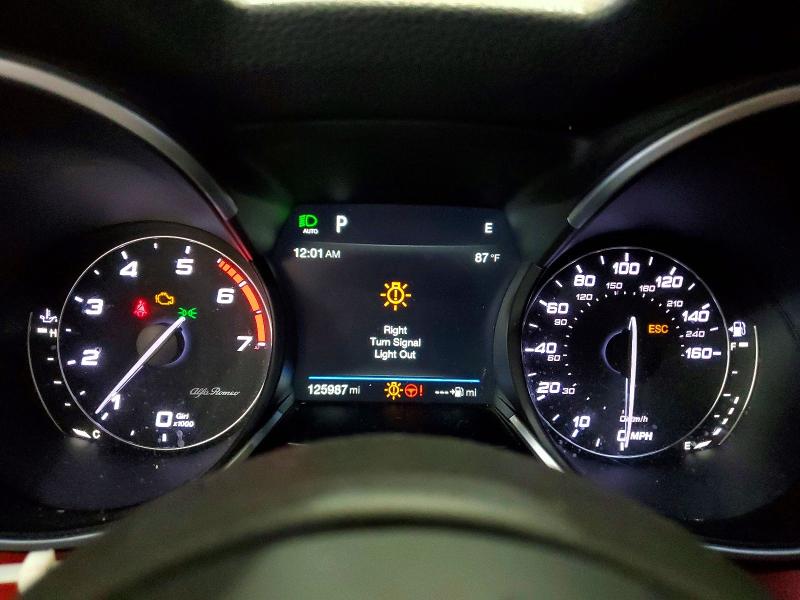2018 Alfa romeo Stelvio VIN ZASFAKBN0J7B93276 COPART salvage auction — MINOR DENT/SCRATCHES, Wv - Certificate Of Title (P), sold $5,900 on 2026-07-16 (photo 9)