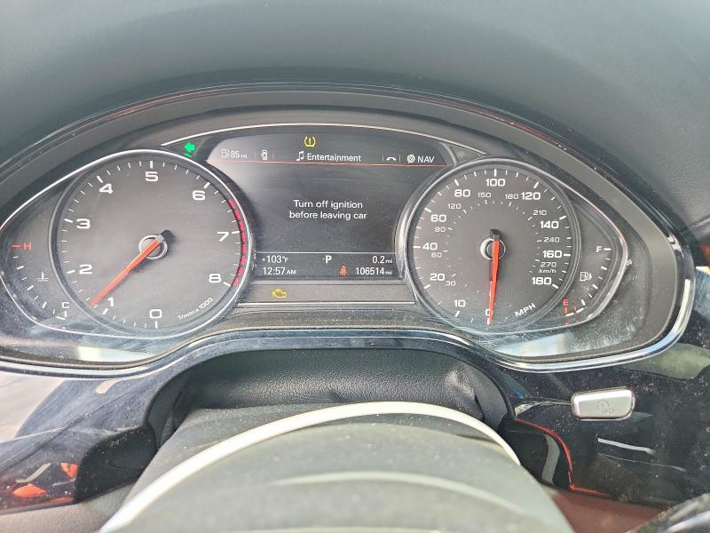 2014 Audi A8 VIN WAURGAFD0EN004589 COPART salvage auction — MINOR DENT/SCRATCHES, Ga - Certificate Of Title, sold $1,600 on 2026-07-27 (photo 9)