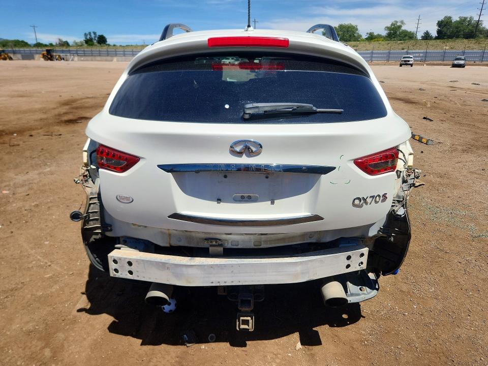 2017 Infiniti Qx70 VIN JN8CS1MW6HM414520 COPART salvage auction — REAR END, CO - SALVAGE TITLE, sold $3,500 on 2026-07-31 (photo 6)