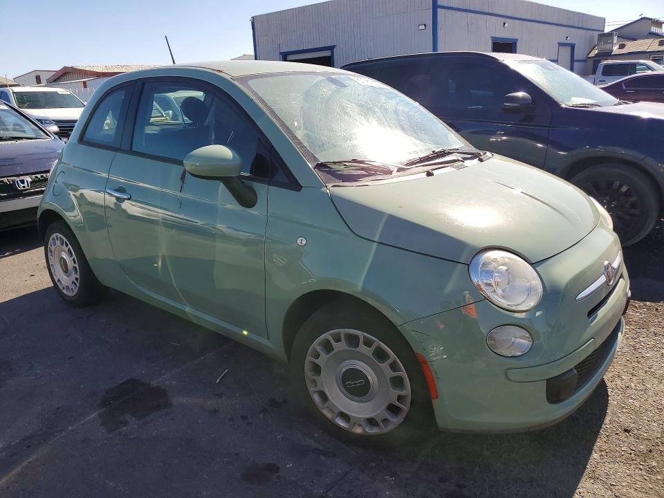 2016 Fiat 500 VIN 3C3CFFAR1GT136330 COPART salvage auction — SIDE, Nv - Salvage Title, sold $975 on 2026-07-27 (photo 4)