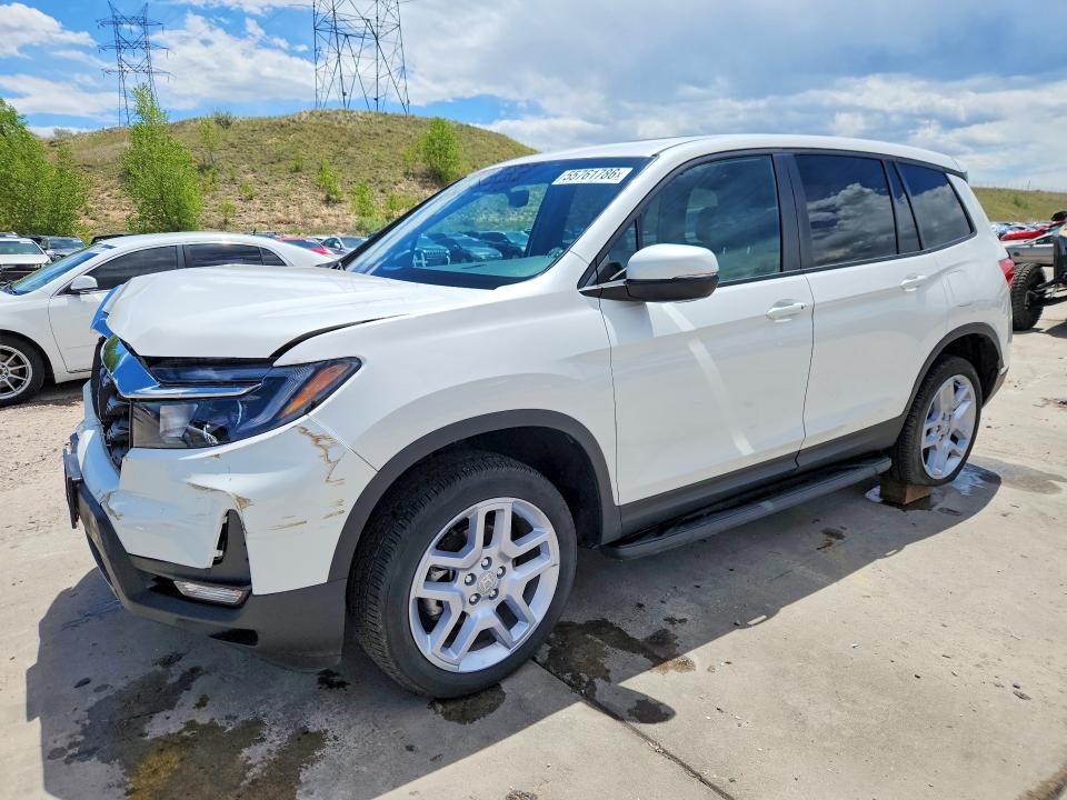 2025 Honda Passport VIN 5FNYF8H59SB008988 COPART salvage auction — FRONT END, Co - Salvage Title, sold $12,100 on 2026-07-27 (photo 1)