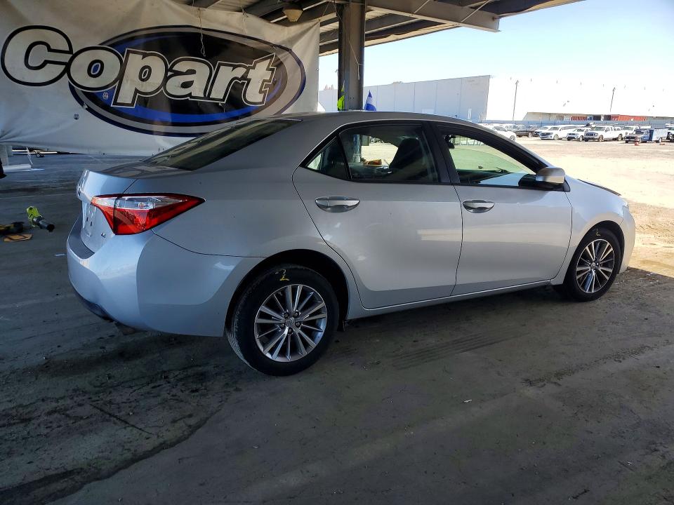 2014 Toyota Corolla VIN 5YFBURHE3EP086290 COPART salvage auction — FRONT END, Ca - Salvage Certificate, sold $1,700 on 2026-07-14 (photo 3)