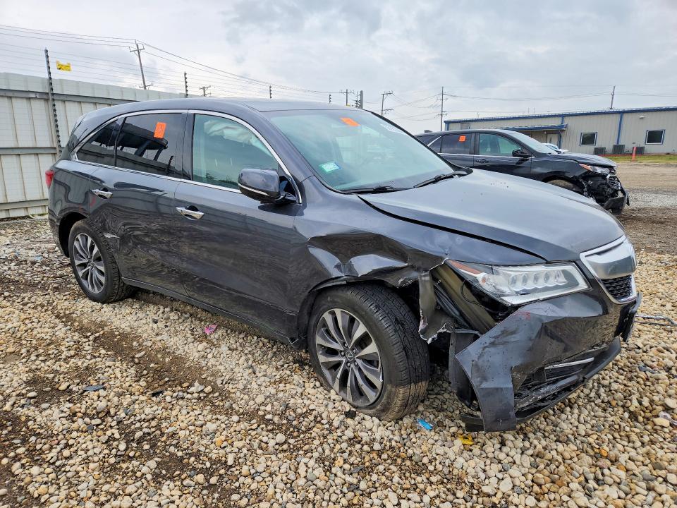 2016 Acura VIN 5FRYD4H40GB029921 COPART salvage auction — FRONT END, Il - Salvage Certificate, sold $2,950 on 2026-07-31 (photo 4)