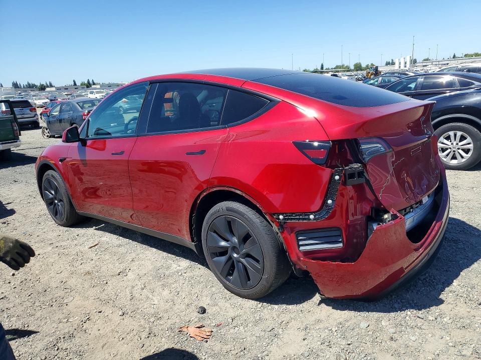 2024 Tesla Model y VIN 7SAYGDED9RF106286 COPART salvage auction — REAR END, Ca - Salvage Certificate, sold $14,100 on 2026-07-21 (photo 2)