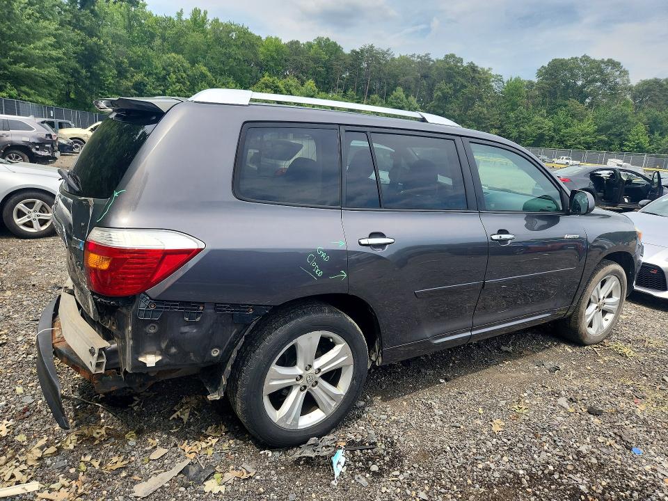 2010 Toyota Highlander VIN 5TDDK3EH4AS011058 COPART salvage auction — REAR END, Md - Cert Of Salvage > 75% Damage, sold $3,300 on 2026-07-31 (photo 3)