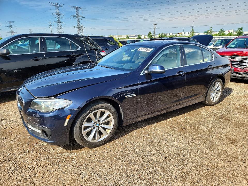 2016 BMW 5er VIN WBA5A7C51GG643071 COPART salvage auction — FRONT END, Il - Salvage Certificate, sold $4,300 on 2026-07-14 (photo 1)