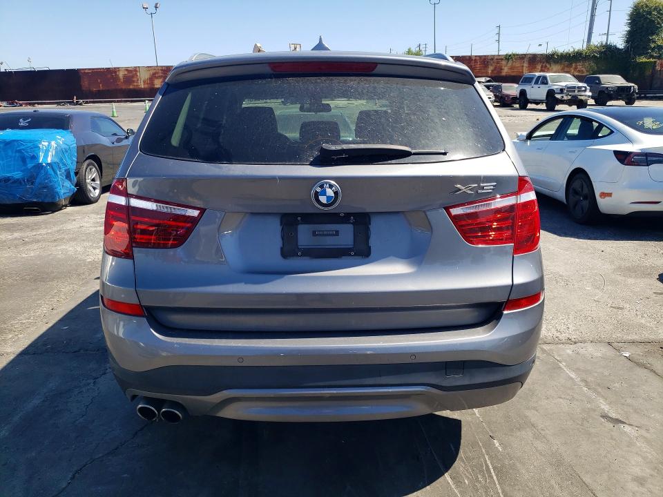 2016 BMW VIN 5UXWX9C54G0D68694 COPART salvage auction — FRONT END, Ca - Salvage Certificate, sold $4,100 on 2026-07-06 (photo 6)