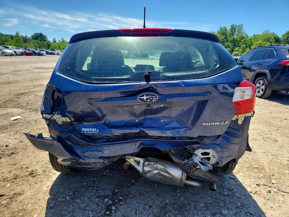2013 Subaru Impreza VIN JF1GPAC60D2864692 COPART salvage auction — REAR END, Salvage Title, sold $1,950 on 2026-07-09 (photo 6)