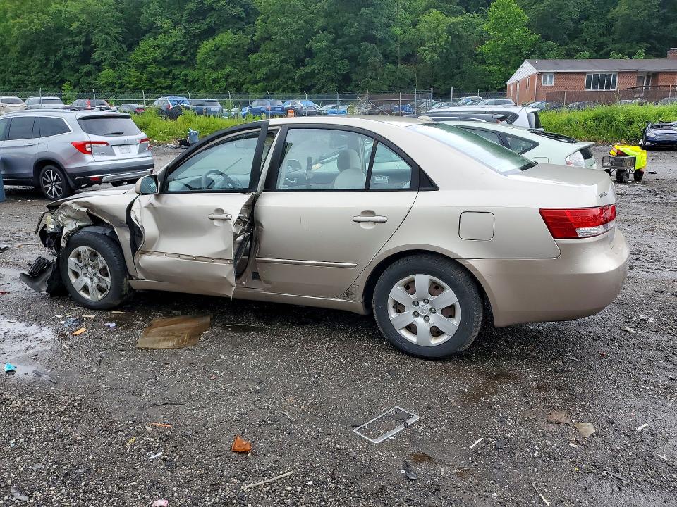 2008 Hyundai Sonata VIN 5NPET46C08H372801 COPART salvage auction — SIDE, Md - Cert Of Salvage > 75% Damage, sold $425 on 2026-07-28 (photo 2)