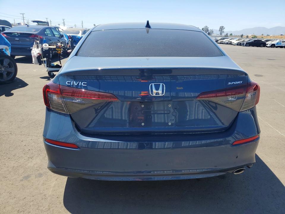 2025 Honda VIN 2HGFE2F53SH588468 COPART salvage auction — FRONT END, Ca - Salvage Certificate, sold $7,900 on 2026-07-29 (photo 6)