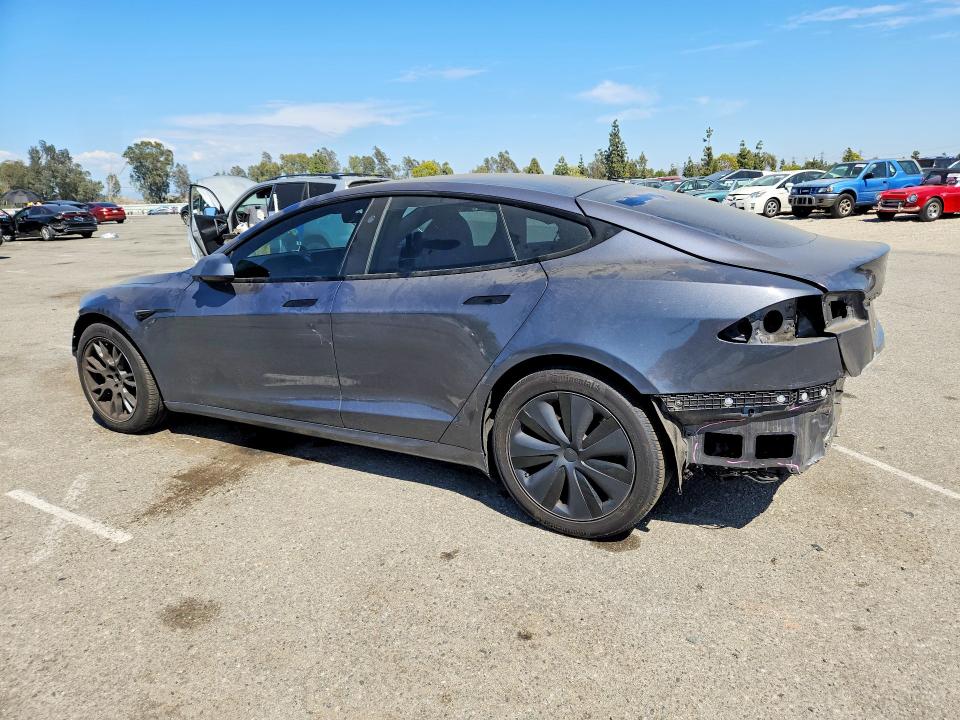 2021 Tesla Model s VIN 5YJSA1E56MF443275 COPART salvage auction — REAR END, Ca - Salvage Certificate, sold $13,600 on 2026-07-02 (photo 2)