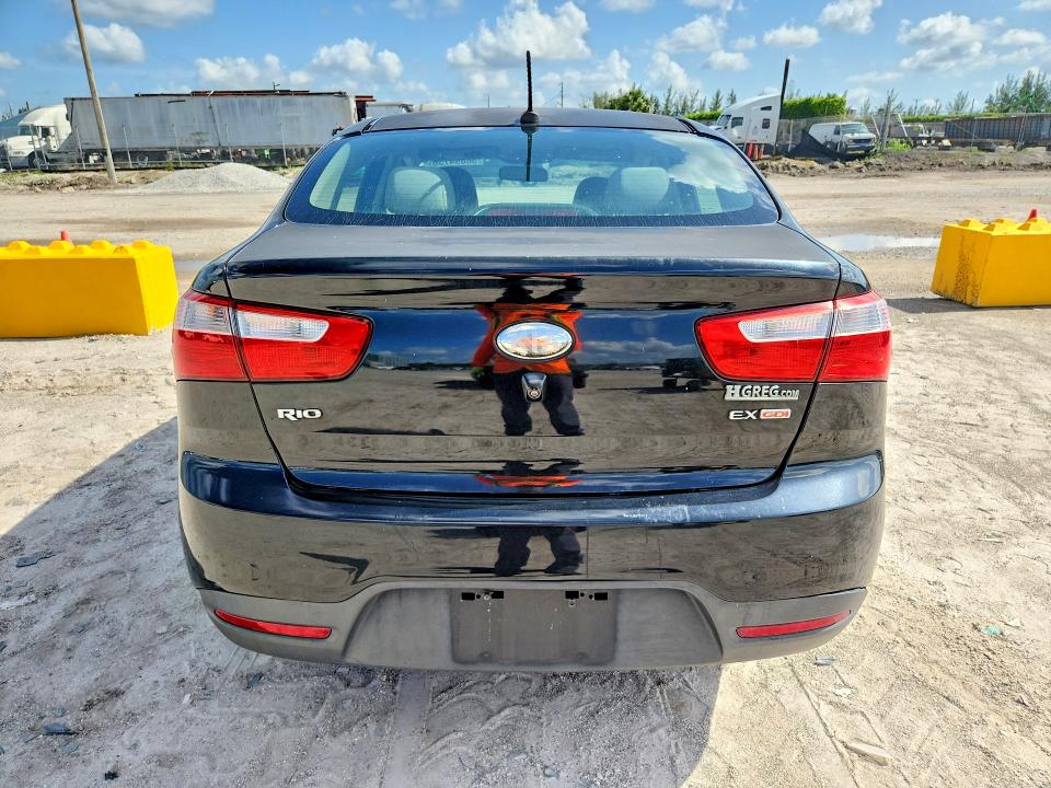 2014 Kia Rio VIN KNADN4A39E6396692 COPART salvage auction — FRONT END, Fl - Certificate Of Title, sold $450 on 2026-07-09 (photo 6)