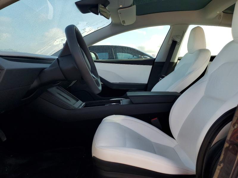 2024 Tesla Model 3 VIN 5YJ3E1EB9RF806576 COPART salvage auction — SIDE, TX - SALVAGE VEHICLE TITLE, sold $12,900 on 2026-07-17 (photo 7)
