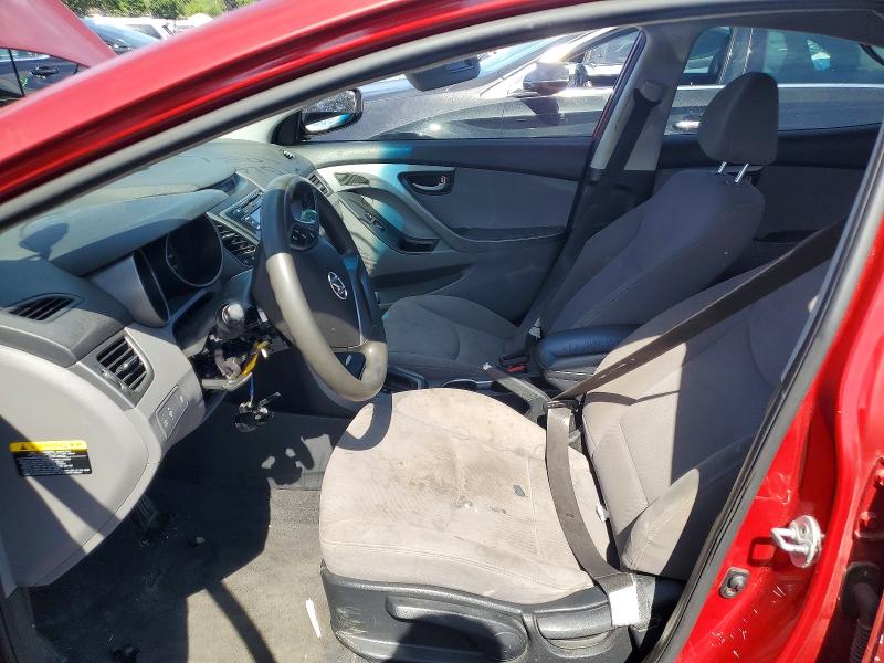 2016 Hyundai Elantra VIN KMHDH4AE7GU574847 COPART salvage auction — VANDALISM, Nj - Cert Of Title-Salvage, sold $950 on 2026-07-31 (photo 7)