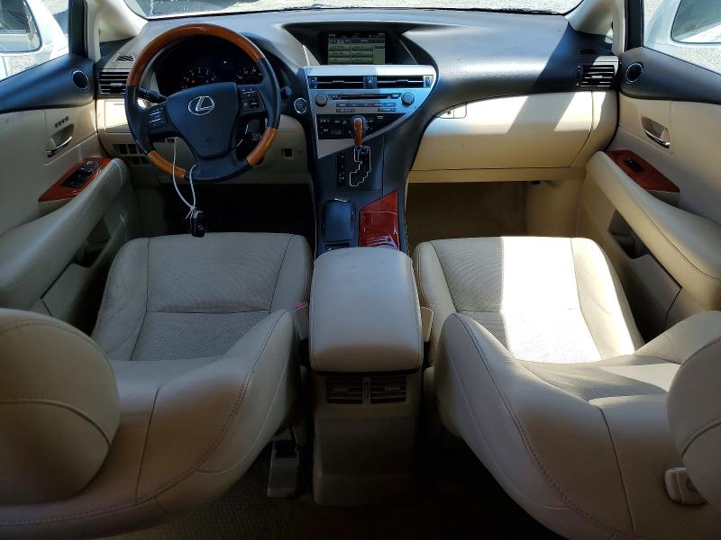 2011 Lexus Rx 350 VIN JTJZK1BA7B2411350 COPART salvage auction — FRONT END, Ca - Salvage Certificate, sold $4,050 on 2026-07-31 (photo 8)