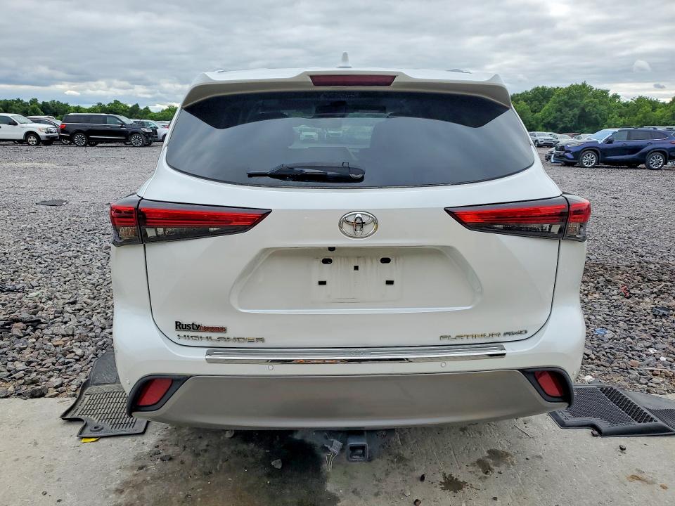 2022 Toyota Highlander VIN 5TDFZRBH8NS220983 COPART salvage auction — FRONT END, Mo - Salvage Certificate Of Title, sold $23,800 on 2026-07-28 (photo 6)