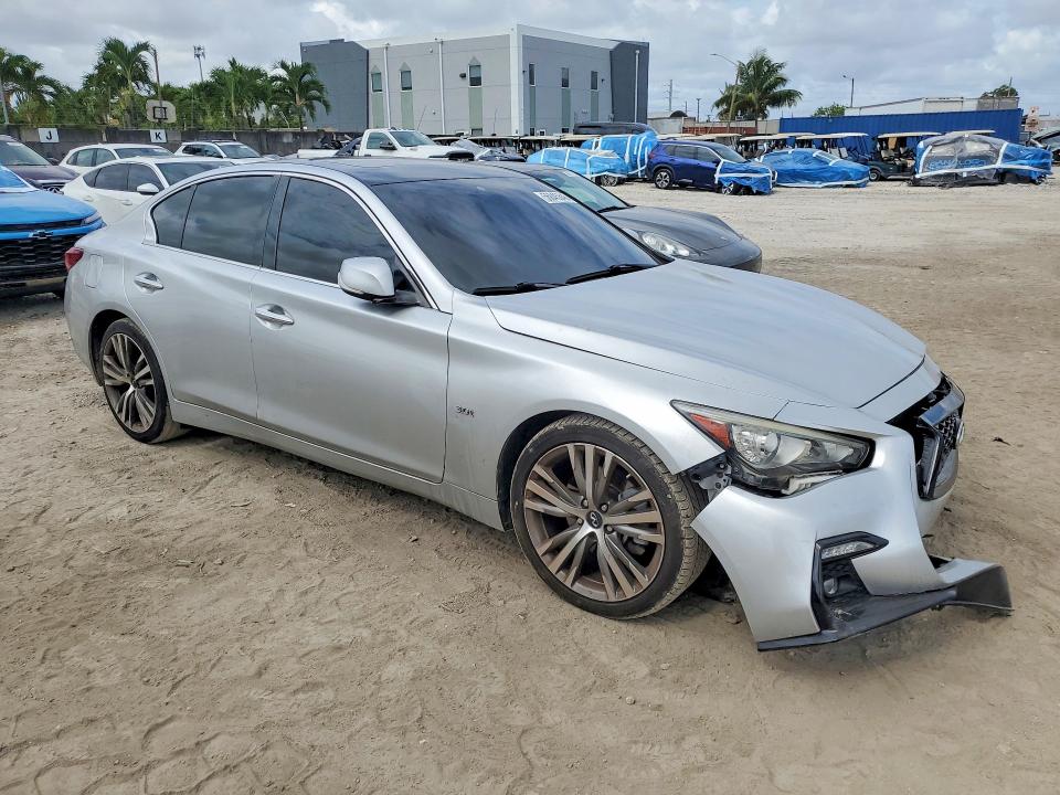 2018 Infiniti Q50 VIN JN1EV7AP5JM362057 COPART salvage auction — FRONT END, Fl - Cert Of Title Slvg Rebuildable, sold $2,550 on 2026-07-10 (photo 4)