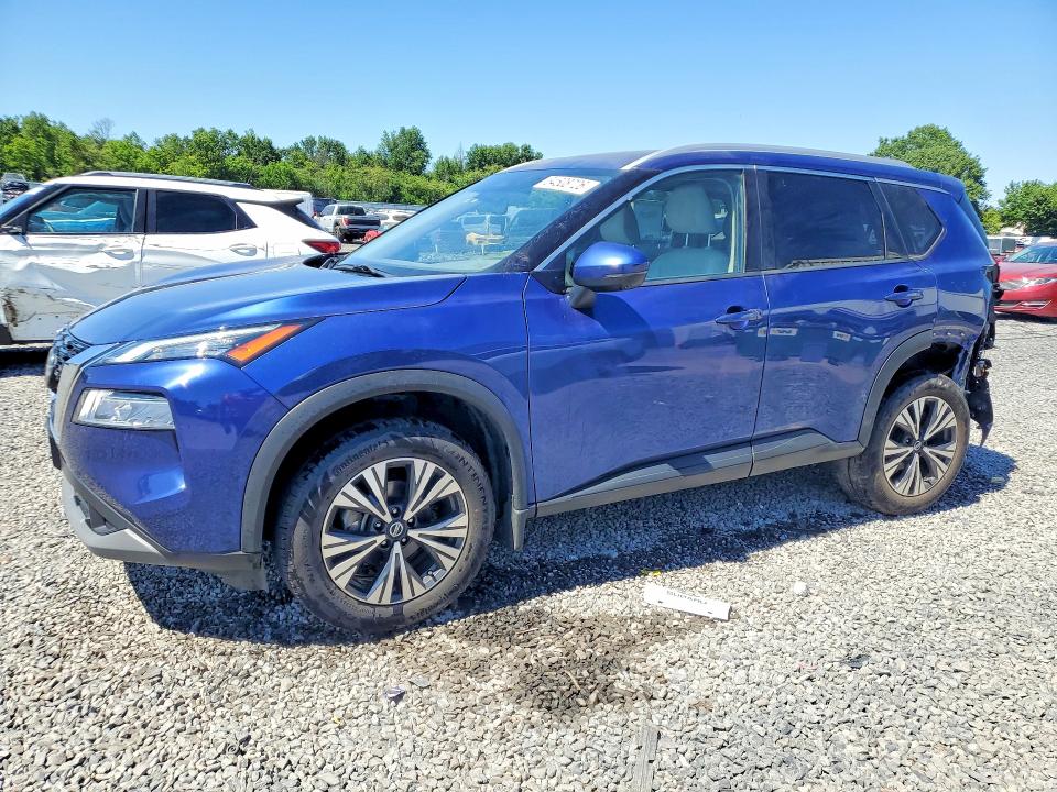 2021 Nissan Rogue VIN JN8AT3BB8MW230856 COPART salvage auction — REAR END, Nj - Cert Of Title-Salvage, sold $7,000 on 2026-07-02 (photo 1)