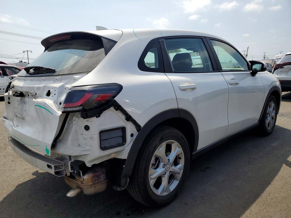 2025 Honda Hr-v VIN 3CZRZ1H31SM720919 COPART salvage auction — REAR END, Ca - Salvage Certificate, sold $11,400 on 2026-07-29 (photo 3)