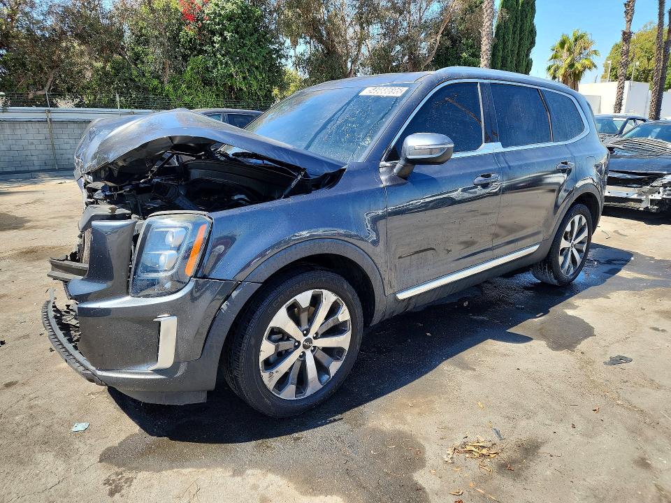2022 Kia Telluride VIN 5XYP34HC1NG254779 COPART salvage auction — FRONT END, CA - CERTIFICATE OF TITLE, sold $1,550 on 2026-07-23 (photo 1)