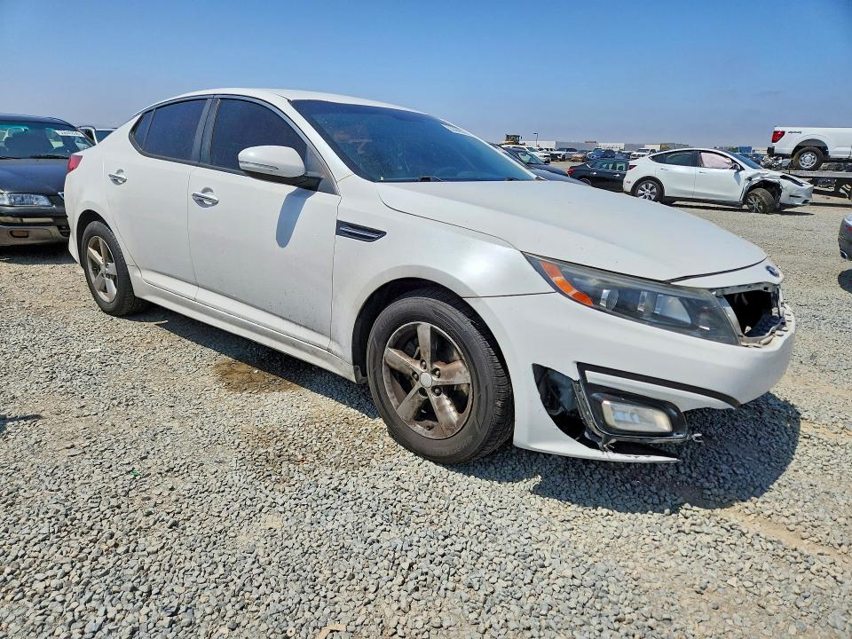 2015 Kia Optima VIN 5XXGM4A73FG502451 COPART salvage auction — FRONT END, CA - SALVAGE CERTIFICATE, sold $700 on 2026-07-31 (photo 4)