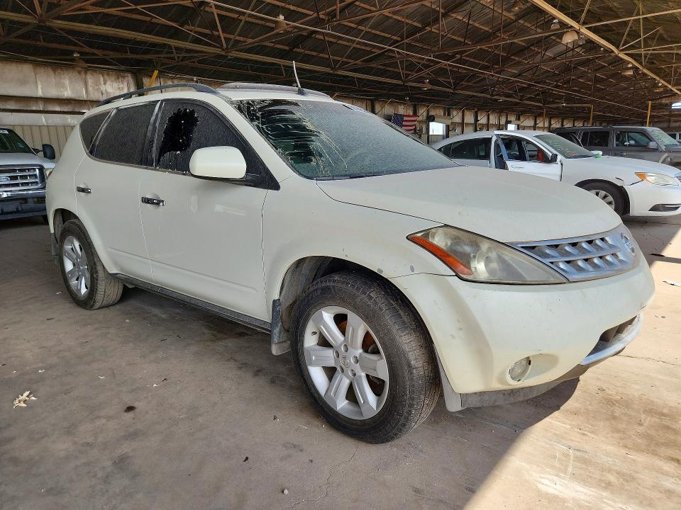 2006 Nissan Murano VIN JN8AZ08W46W521848 COPART salvage auction — REAR END, Az - Certificate Of Title, sold $475 on 2026-07-29 (photo 4)
