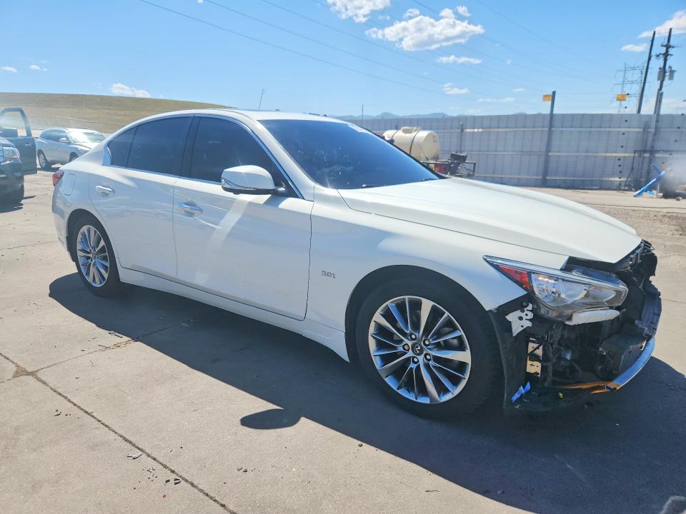 2018 Infiniti Q50 VIN JN1EV7AR7JM442283 COPART salvage auction — FRONT END, Co - Public - Salvage Title, sold $7,400 on 2026-07-29 (photo 4)
