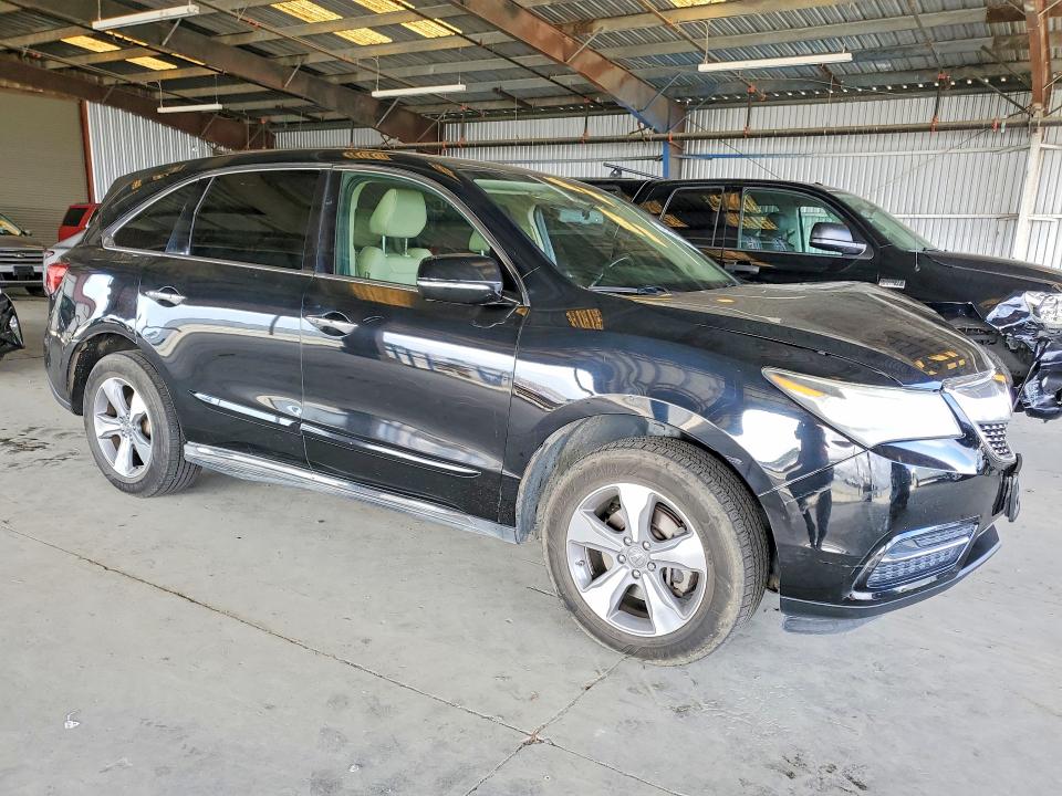 2014 Acura Mdx VIN 5FRYD4H20EB031471 COPART salvage auction — FRONT END, Ca - Salvage Certificate, sold $1,350 on 2026-07-30 (photo 4)