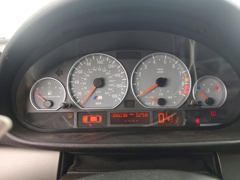 2002 BMW M3 VIN WBSBR93492EX23443 COPART salvage auction — REAR END, WA - BILL OF SALE, sold $3,600 on 2026-07-22 (photo 9)