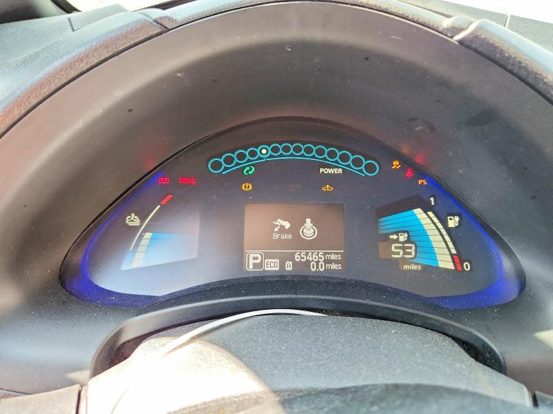 2013 Nissan Leaf VIN 1N4AZ0CP6DC421122 COPART salvage auction — MINOR DENT/SCRATCHES, Ca - Lien Papers-Clean Or Ac, sold $225 on 2026-07-02 (photo 9)