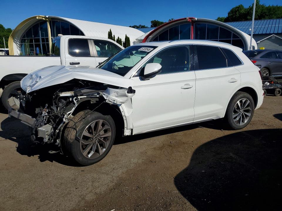 2021 Audi Q5 VIN WA1BAAFY2M2020215 COPART salvage auction — FRONT END, Ma - Cert Of Title-Salvage, sold $4,500 on 2026-07-23 (photo 1)