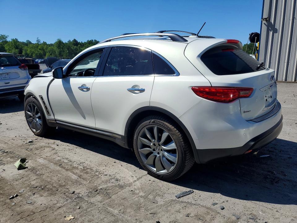 2013 Infiniti Fx VIN JN8CS1MW2DM171671 COPART salvage auction — FRONT END, Pa - Certificate Of Salvage, sold $475 on 2026-07-08 (photo 2)