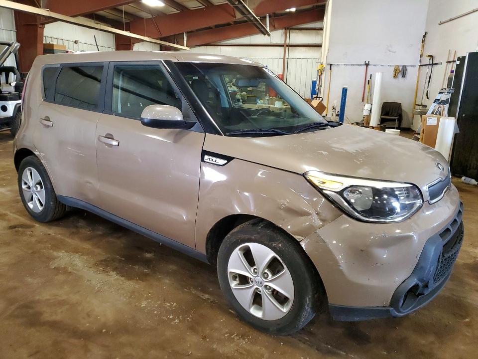 2015 Kia Soul VIN KNDJN2A27F7231978 COPART salvage auction — FRONT END, MI - CERTIFICATE OF TITLE, sold $500 on 2026-07-31 (photo 4)