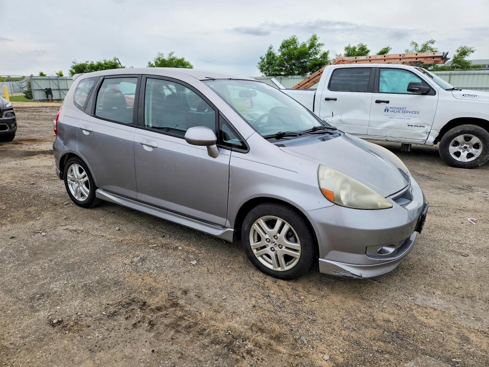 2007 Honda Fit VIN JHMGD386X7S065092 COPART salvage auction — FRONT END, Ga - Cert Of Title-Salvage, sold $225 on 2026-07-28 (photo 4)