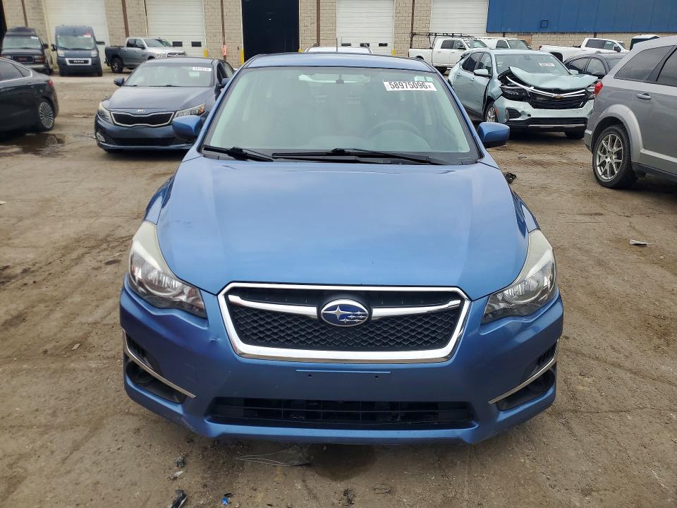 2015 Subaru Impreza VIN JF1GPAC66FH215544 COPART salvage auction — FRONT END, Mi - Certificate Of Title, sold $925 on 2026-07-10 (photo 5)