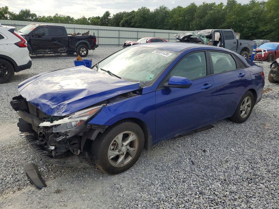 2022 Hyundai Elantra VIN 5NPLL4AG1NH056479 COPART salvage auction — FRONT END, La - Cert Of Title-Salvage, sold $2,750 on 2026-07-06 (photo 1)